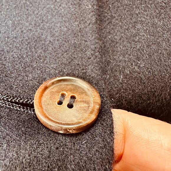 S MaxMara Cucio Amano Navy Angora Wool Blend 3-Button Blazer 12 - Picture 5 of 13